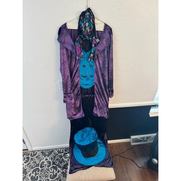 EraSpooky Halloween Costume Mad Hatter Mens One Size Alice in Wonderland Cosplay - Picture 3 of 6
